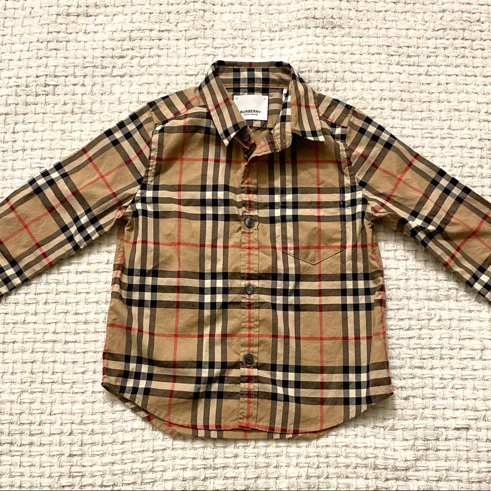 Burberry Kids 3Y Vintage Button up Shirt